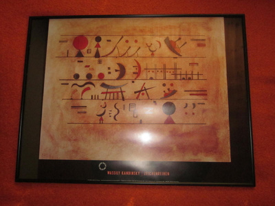 Kandinsky taidejuliste, kehystetty