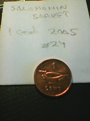 Salomonin saaret 1 cent 2005, km#24