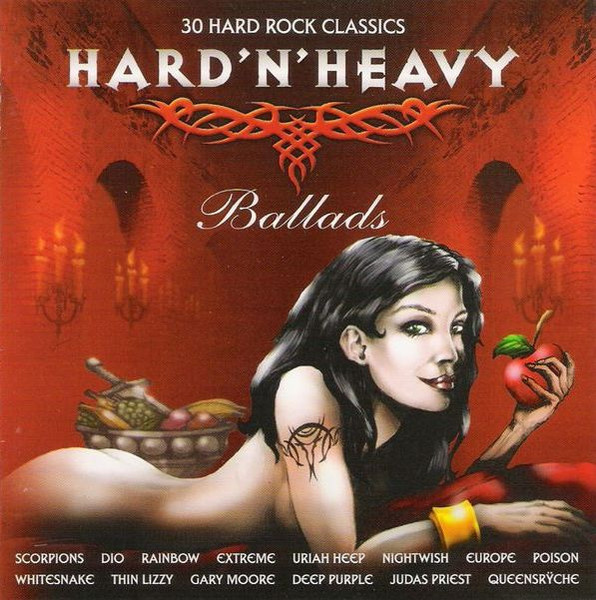 Hard'N'Heavy Ballads (2CD) EX+! Nightwish Queen Europe Dio