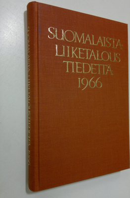 Jaakko ym. (toim.) Honko : Suomalaista liiketaloustiedett...