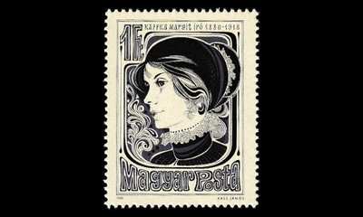 Unkari 3431 ** Kirjailija Margit Kaffka (1980)