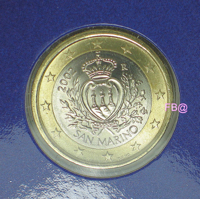 2002 SAN MARINO 1€ UNC laatu
