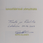 Seppo Kujanen : Ionosfäärissä yömyöhällä (signeerattu, te... - pikkukuva 3