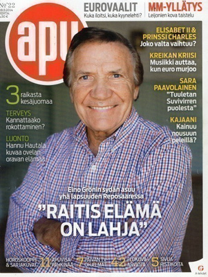 Apu n:o 22 2014 Eino Grön & Reposaari.  Kajaani. Englanti.
