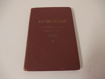 Kotimatkalla , Evankelinen kalenteri 1928