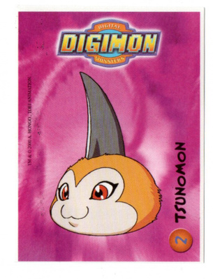 Purkkakuva DIGIMON n:o 2 TSUNOMON