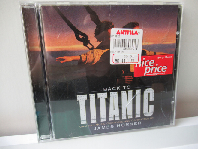 BACK TO TITANIC (MUSIC FROM THE MOTION PICTURE) cd