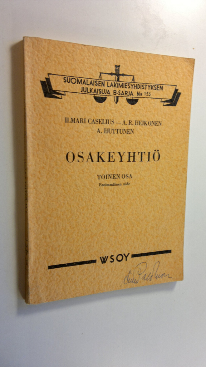 Ilmari Caselius : Osakeyhtiö 2:1