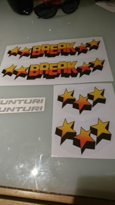 Tunturi Break 1985 tähtitarrat Tankkiin ja katteisiin