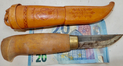 VANHA Puukko Kayhavalainen Kotkatuppi