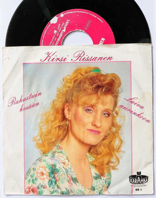 KIRSI RISSANEN: Rakastuin Kesään – 7” single 1991 + KK