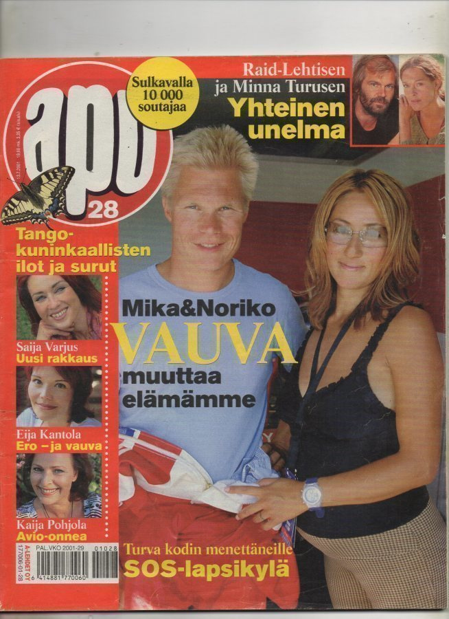Apu n:o 28 2001 Tangokuninkaallisten Erot. Mika & Noriko