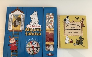 Sadepäivä Muumitalossa 6 lautapeliä & kirja
