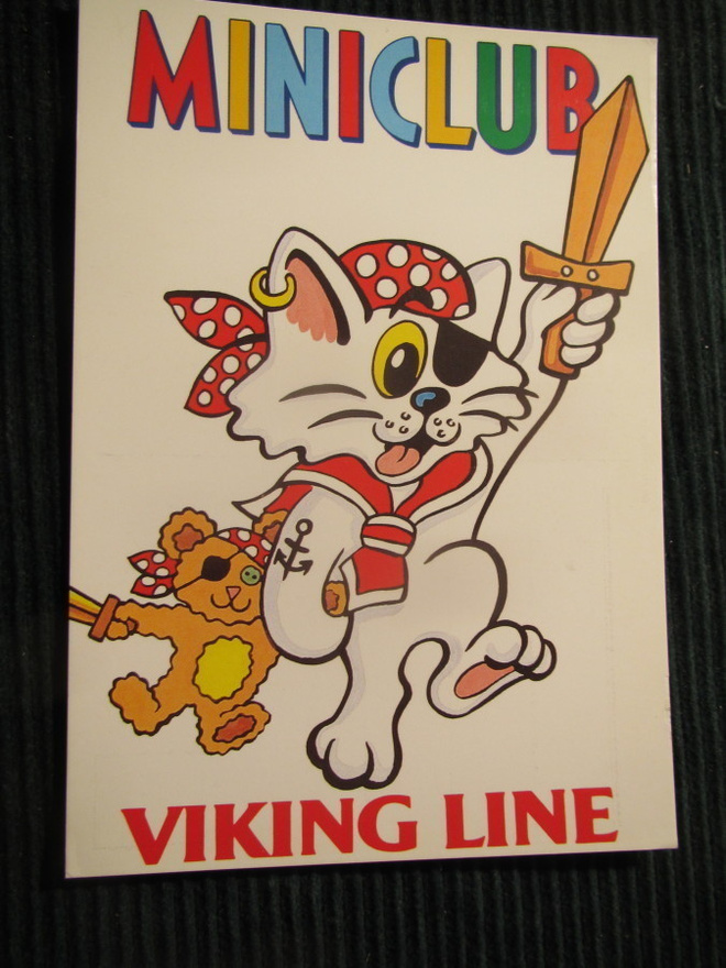 Viking Line. Miniclub. Laivapostikortti