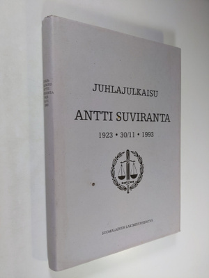 Juhlajulkaisu Antti Suviranta 1923 - 3/11 1993