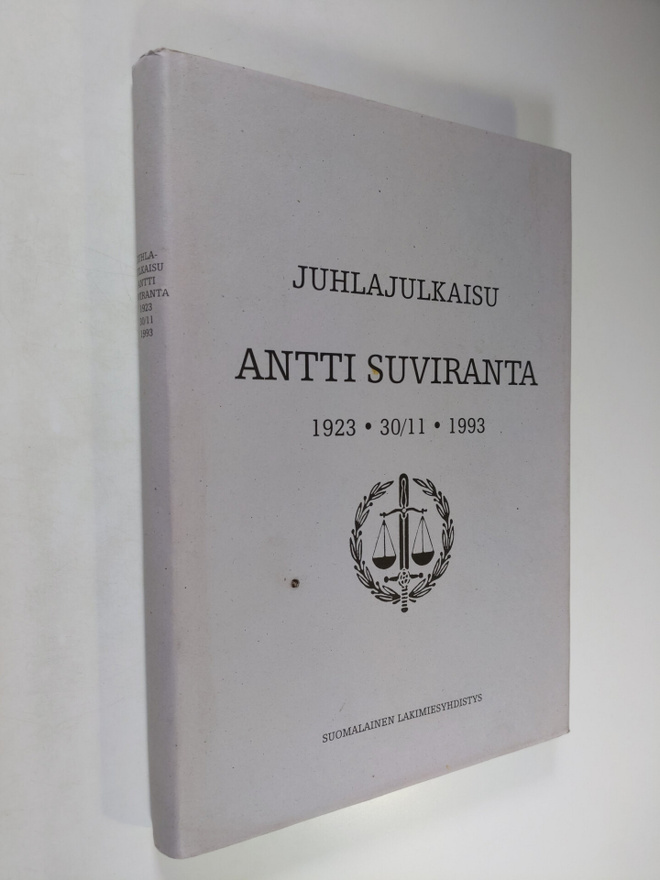 Juhlajulkaisu Antti Suviranta 1923 - 3/11 1993