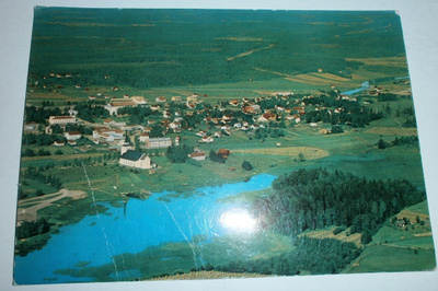 Kiuruvesi, keskusta, ilmakuvapk,T:mi Karhumäki 566, p. 1973
