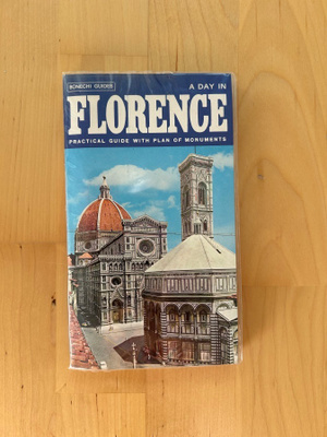 Florence - Firenze vintage kartta ja opas ( 1978 )