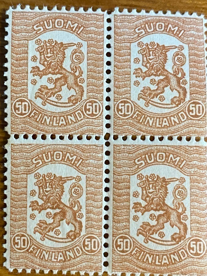 VAASAN MALLI 1918 50 PENNIÄ NELIÖ**
