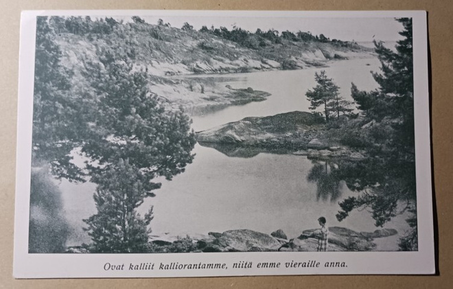 Kallioista merenrantaa (laivastokeräyskortti), ei p.