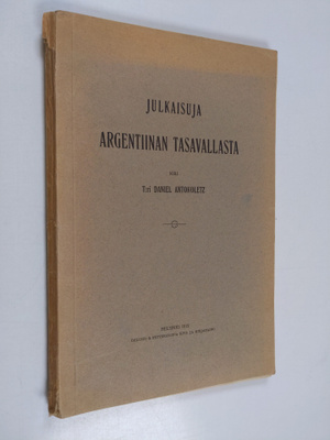 Daniel Antokoletz : Julkaisuja Argentiinan tasavallasta