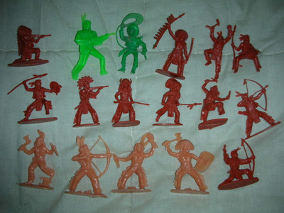 vintage intiaani figuurit