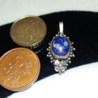 Vintage Hopea lapis lazuli kivi riipus 925 - pikkukuva 4