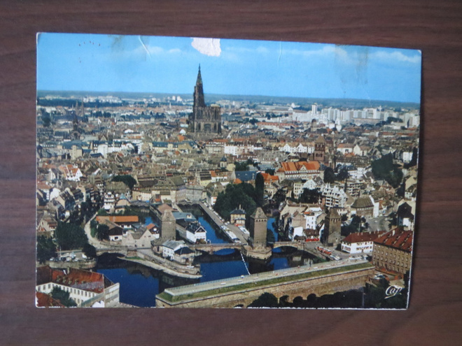 Strasbourg 1970-luku ilmakuvakortti