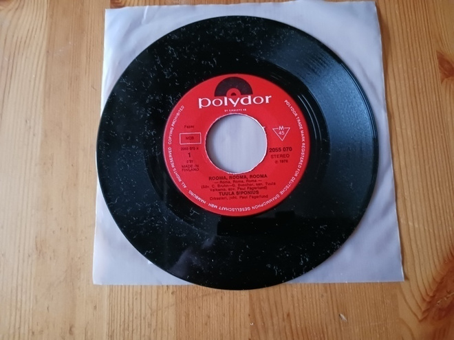 Tuula Siponius – Rooma, Rooma, Rooma 7" orig 1976