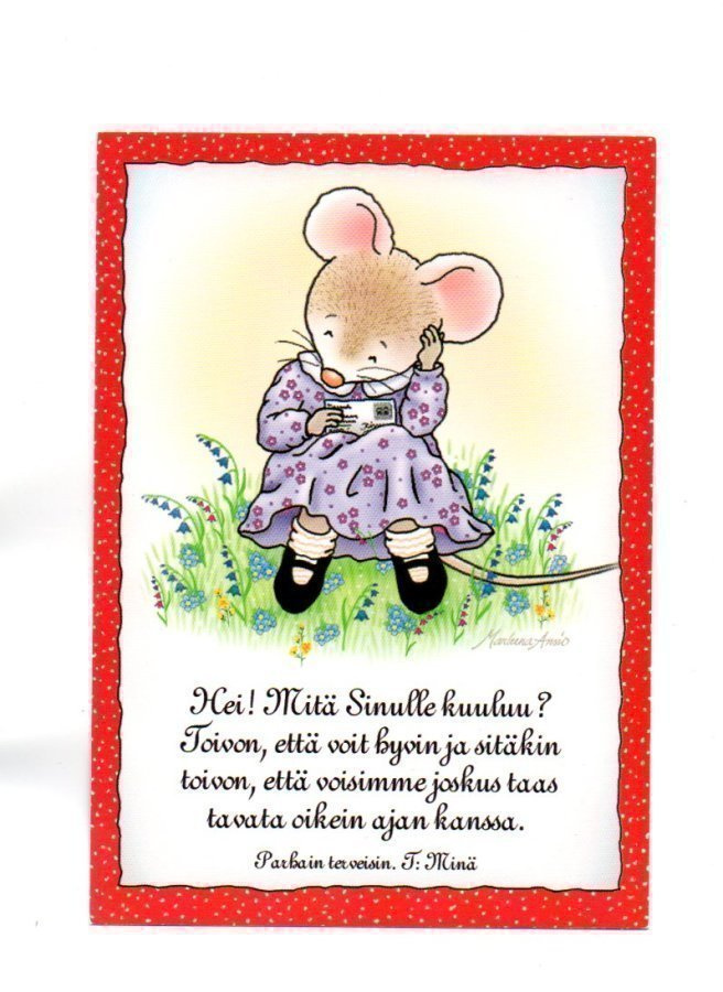 °°HEI! MITÄ SINULLE KUULUU?...°° -KORTTI / Marleena Ansio
