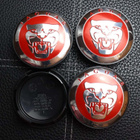 Jaguar vannekeskiöt – Kromi-punainen – 59mm (4kpl sarja) - pikkukuva 2