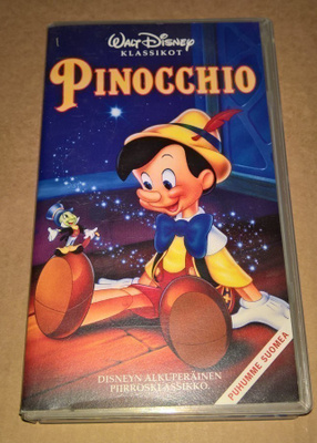 Vhs  WALT DISNEY PINOCCCHIO  VHS