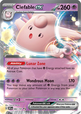 Clefable ex 082/197 - Obsidian Flames - NM/M