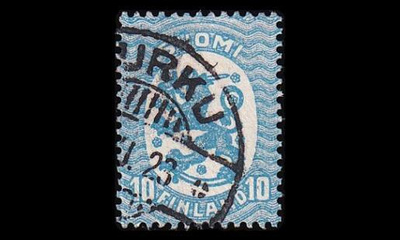 98 o M-17 10p sininen Turku (1921)