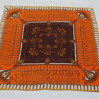 Retro värikäs huivi 65 cm x 65 cm - pikkukuva 1