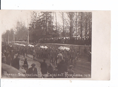 VANHA Valokuva Suojeluskunta Kuopio 1918 Vapaussota