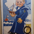 ME: Meripoika, laiva kädessä, Ahti-laiva -päähine, k. k-k - pikkukuva 1