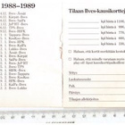 ILVES Kausikortti Vuodelta 88-89 - pikkukuva 2