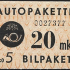 1949 AP 3 oranssi 20 mk vesileima IV ** LaPe AP 3 a W IV - pikkukuva 1