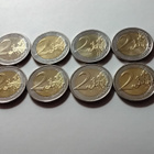 Suomi 2 euron käyttöjuhlarahat circ yht 8 kpl - pikkukuva 2