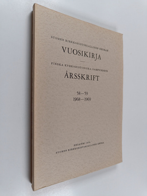 Suomen kirkkohistoriallinen seura : vuosikirja 1968-1969