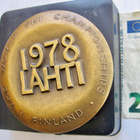 VANHA Osanottaja Mitali Hiihto MM-kisat 1978 Lahti ISO KOMEA - pikkukuva 1