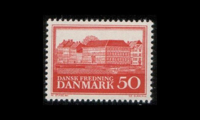 Tanska 442x ** Luonnonsuojelu x-paperi (1966)