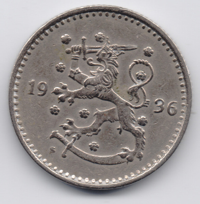 1936 1 markka kl8