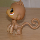 LITTLEST PET SHOP ruskeasilmä APINA #256 - pikkukuva 2