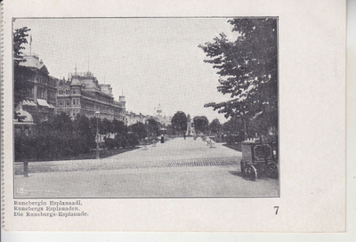 Helsinki Runeberin esplanadi käyttämättömänä.