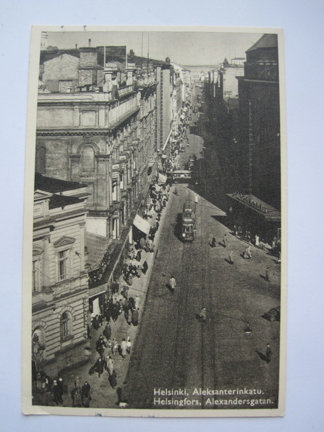VANHA Postikortti Helsinki Raitiovaunu 1930-l