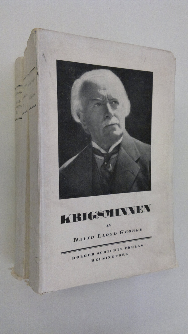 David Lloyd George : Krigsminnen 1-3 (lukematon)