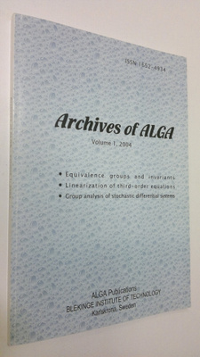 Archives of ALGA - vol. 1/2004