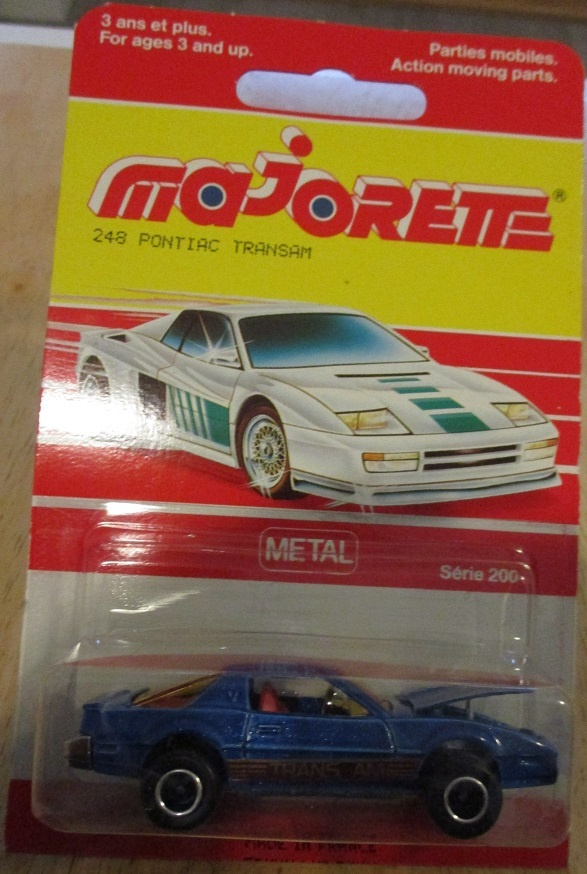 Pontiac Firebird TransAm Coupe Blue 1983 Majorette 248 1:62